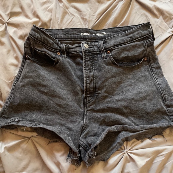 High Waisted Jean Shorts - Picture 1 of 2